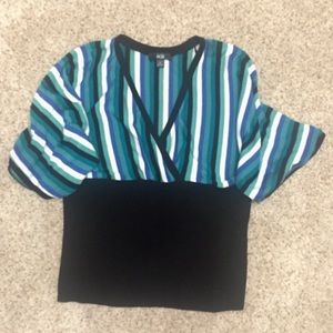 Short-Sleeve AGB V-Neck Sweater